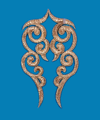 Páros csipke rátét 16x5 cm